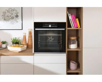 Духова шафа Gorenje BPSX6747A05BG духова електрична, 77л, A+, дисплей, піроліз, чорний