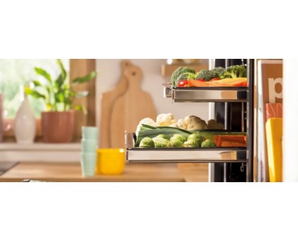 Духова шафа Gorenje BOS6737SYW електрична, 77л, A, пара, дисплей, макс.темпер.-300,  білий