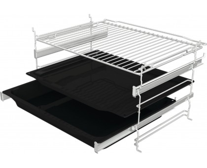 Духова шафа Gorenje BOS6737SYW електрична, 77л, A, пара, дисплей, макс.темпер.-300,  білий