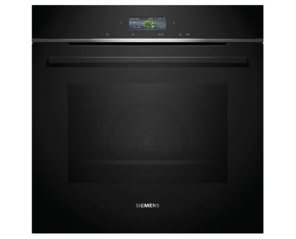 Духова шафа Siemens HB774G1B1 електрична, 71л, A+, дисплей, конвекція, піроліз, чорний