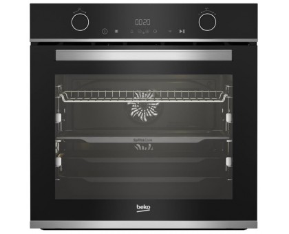Духова шафа Beko BBVM13400XDS електрична, 72л, A+, дисплей, конвекція, пара, 2 страви, телескопічні направляючі, чнержавіюча сталь