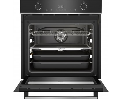 Духова шафа Beko BBVM13400XDS електрична, 72л, A+, дисплей, конвекція, пара, 2 страви, телескопічні направляючі, чнержавіюча сталь