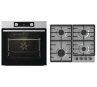 Комплект Gorenje SET_BO6737E02XK_G642ABX (духовка электрическая BO6737E02XK + варочная поверхность газовая G642ABX), 743550, нерж.