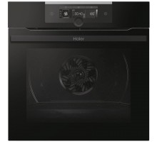 Духовой шкаф Haier HWO60SM2F3BH электрический, 70л, A+, дисплей, конвекция, телескопические направляющие, черный