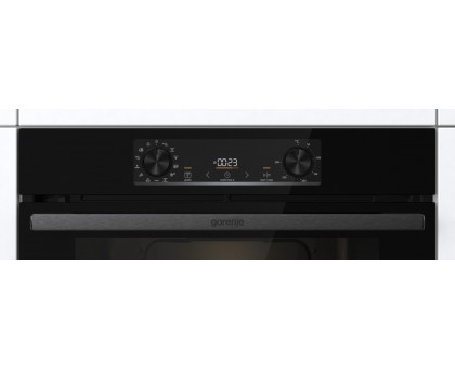 Духовой шкаф Gorenje BPS6737E14BG электрический, 77л, A+, пар, дисплей, пиролиз, черный