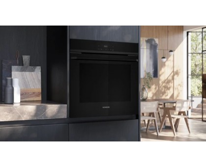 Духова шафа Siemens HJ852GYB0T електрична, 76л, A, дисплей, конвекція, телескопічні направляючі, soft closing, чорний Духова шафа Siemens HJ852GYB0T електрична, 76л, A, дисплей, конвекція, телескопічні направляючі, soft closing, чорний