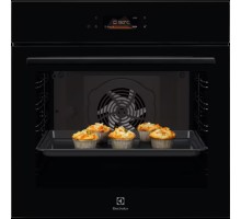 Духова шафа Electrolux LOE8F38Z електрична, 72л, A+, дисплей, конвекція, телескопічні напрямні, чорний