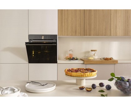 Духовой шкаф Gorenje BSA6138B электрический, 77л, A+, Wi-Fi, пароварка, дисплей, конвекция, приготовл. на разн. уровнях, черный