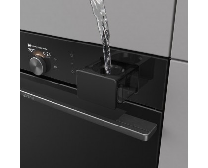 Духовой шкаф Gorenje BSA6138B электрический, 77л, A+, Wi-Fi, пароварка, дисплей, конвекция, приготовл. на разн. уровнях, черный