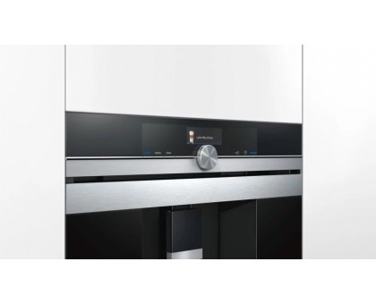 Кавомашина Siemens CT718L1B0 вбудована, 2.4л, зерно+мелена, автомат.капуч, LED-дисплей, авторецептів -29, чорний
