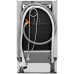 Посудомийна машина Electrolux ETM43211L вбудована, 10компл., A++, 45см, дисплей, інвертор, 3й кошик, чорний