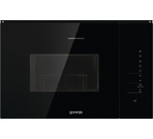 Мікрохвильова піч Gorenje BMI251SG3BG вбудовувана, 25л, електр. управл., 900Вт, гриль, дисплей, інвертор, чорний