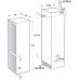 Холодильник Gorenje NRKI218EA0 встраиваемый с нижн. мороз., 177х55х54см, 2 дв., 180(68)л, А+, NF, Зона св-ти, Дисплей, белый