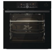 Духова шафа Gorenje BPSA6747A08BG електрична, 77л, A+, пара, дисплей, готування на різних рівнях, піроліз, чорний