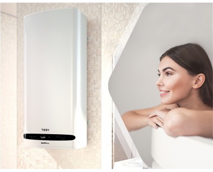 Водонагреватель электр. TESY Bellislimo Cloud плоский GCR 502722 E31 ECW Wi-Fi, 50л, 2,2кВт, ун. монтаж, электр. упр-ние, B, белый Водонагреватель электр. TESY Bellislimo Cloud плоский GCR 502722 E31 ECW Wi-Fi, 50л, 2,2кВт, ун. монтаж, электр. упр-ние, B, белый