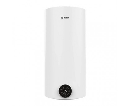 Водонагрівач електр. BOSCH круглий Tronic 4000T, 100л, 2кВт, сухий тен, вертикальний монтаж, електр. кер-ння, B, білий Водонагрівач електр. BOSCH круглий Tronic 4000T, 100л, 2кВт, сухий тен, вертикальний монтаж, електр. кер-ння, B, білий