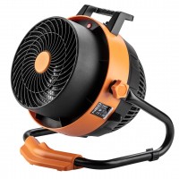 Тепловая пушка электрическая Neo Tools, 2в1, 2.4кВт, 35-50м кв, 460м куб/ч, ручная регулировка, чёрно-оранжевый