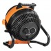 Тепловая пушка электрическая Neo Tools 90-070, 2в1, 2.4кВт, 35-50м кв, 460м куб/ч, ручная регулировка, чёрно-оранжевый