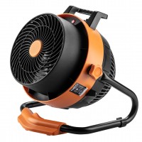 Тепловая пушка электрическая Neo Tools, 2в1, 2.4кВт, 35-50м кв, 460м куб/ч, цифровая регулировка, чёрно-оранжевый