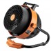 Тепловая пушка электрическая Neo Tools 90-071, 2в1, 2.4кВт, 35-50м кв, 460м куб/ч, цифровая регулировка, чёрно-оранжевый