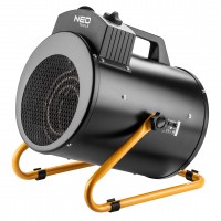 Тепловая пушка электрическая Neo Tools, 5кВт, 100м кв, 366м куб/ч, 380В, нагрев. элемент - нерж. сталь, IPX4, чёрный