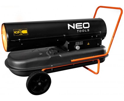 Теплова гармата дизель/гас Neo Tools 90-082, прямого нагріву, 50кВт, 720м2, 1100м3/год, колеса, IPX4, чорний, 22.7кг Теплова гармата дизель/гас Neo Tools 90-082, прямого нагріву, 50кВт, 720м2, 1100м3/год, колеса, IPX4, чорний, 22.7кг