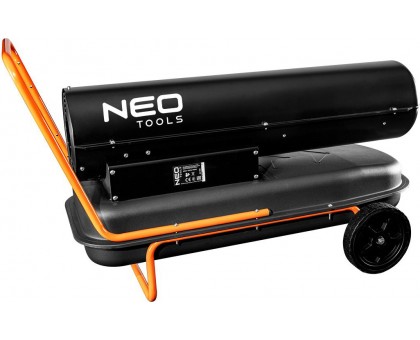 Теплова гармата дизель/гас Neo Tools 90-082, прямого нагріву, 50кВт, 720м2, 1100м3/год, колеса, IPX4, чорний, 22.7кг Теплова гармата дизель/гас Neo Tools 90-082, прямого нагріву, 50кВт, 720м2, 1100м3/год, колеса, IPX4, чорний, 22.7кг