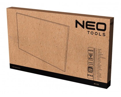 Панель інфрачервона Neo Tools 90-105, 450Вт, WIFI, 90х50х3.6см, IP24, термостат, білий Панель інфрачервона Neo Tools 90-105, 450Вт, WIFI, 90х50х3.6см, IP24, термостат, білий