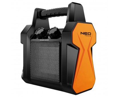 Тепловая пушка электрическая Neo Tools 90-060, 2кВт, 20м кв, 139м куб/ч, керамический нагрев. элемент (PTC), переносная, чёрный Тепловая пушка электрическая Neo Tools 90-060, 2кВт, 20м кв, 139м куб/ч, керамический нагрев. элемент (PTC), переносная, чёрный