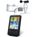 Метеостанция Sencor SWS9898WIFI, внутр/наруж измерение, от сети/CR2032x1+AAx3, темп-ра, влажность, время, прогноз погоды, атм. давление, скор. ветра, чёрный