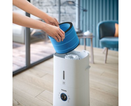 Климатический комплекс PHILIPS очист+увлажн. Series 3000, 130м2, 505м3/час, пульт ДУ, дисплей, Nano, НЕРА,предварит.,угольный фильтр, Wi-Fi, 6 режимов, белый Климатический комплекс PHILIPS очист+увлажн. Series 3000, 130м2, 505м3/час, пульт ДУ, дисплей, Nano, НЕРА,предварит.,угольный фильтр, Wi-Fi, 6 режимов, белый