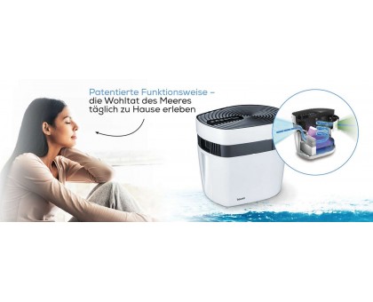 Очиститель воздуха Beurer MK_500 Maremed, 50м2, 150м3/час, дисплей, 2-грубой очистки+1 водяной, создание морского климата, белый Очиститель воздуха Beurer MK_500 Maremed, 50м2, 150м3/час, дисплей, 2-грубой очистки+1 водяной, создание морского климата, белый