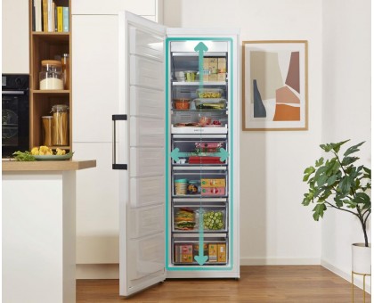Морозильная камера Gorenje FN619EAW6, 185.5x59.5х66.3, 280л, 1дв., A++, NF, диспл внешн., инверто, белый Морозильная камера Gorenje FN619EAW6, 185.5x59.5х66.3, 280л, 1дв., A++, NF, диспл внешн., инверто, белый