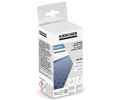 Чистящее средство в таблетках Karcher 6.295-850.0 RM 760 CarpetPro iCapsol для моющих пылесосов с технологией инкапсуляции, 16шт Чистящее средство в таблетках Karcher 6.295-850.0 RM 760 CarpetPro iCapsol для моющих пылесосов с технологией инкапсуляции, 16шт