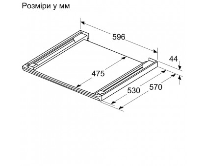 Комплект монтажный Bosch WTZ27500 для соединения стиральной машины с сушильной машиной, выдвижная полка, белый Комплект монтажный Bosch WTZ27500 для соединения стиральной машины с сушильной машиной, выдвижная полка, белый