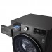 Стирально-сушильная машина LG F4V9RC9P фронтальная, 10.5(7)кг, 1400, А, 56см, дисплей, пар, инвертор, черный
