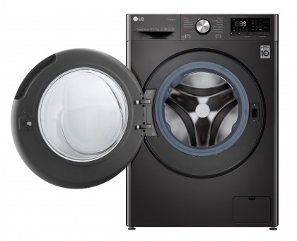 Стирально-сушильная машина LG F4V9RC9P фронтальная, 10.5(7)кг, 1400, А, 56см, дисплей, пар, инвертор, черный Стирально-сушильная машина LG F4V9RC9P фронтальная, 10.5(7)кг, 1400, А, 56см, дисплей, пар, инвертор, черный