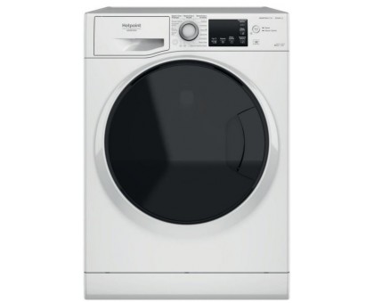 Стирально-сушильная машина Hotpoint NDB10570DAUA фронтальная, 10.5(7)кг, 1600, A, 60см, дисплей, пар, инвертор, люк черный, белый Стирально-сушильная машина Hotpoint NDB10570DAUA фронтальная, 10.5(7)кг, 1600, A, 60см, дисплей, пар, инвертор, люк черный, белый