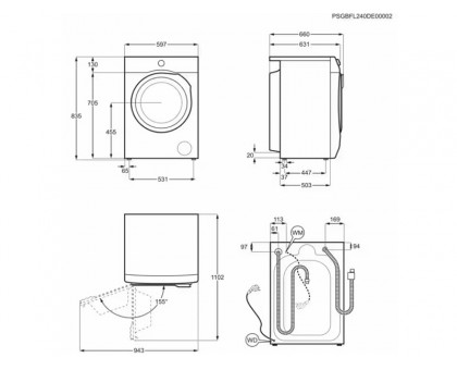 Стирально-сушильная машина Electrolux EW7W4602U фронтальная, 11(7)кг, 1600, А, 58см, дисплей, пар, инвертор, белый Стирально-сушильная машина Electrolux EW7W4602U фронтальная, 11(7)кг, 1600, А, 58см, дисплей, пар, инвертор, белый