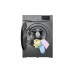 Пральна машина TCL FF1014SA1UA фронтальна, 10кг, 1400, A+++, 62см, дисплей, пара, інвертор, сірий