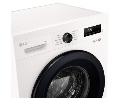 Стиральная машина LG F2Y1HS6W фронтальная, 7кг, 1200, A+++, 44см, дисплей, пар, инвертор, белый