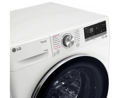 Стирально-сушильная машина LG F4V7VG1W фронтальная, 9(6)кг, 1400, А, 56см, дисплей, пар, инвертор, белый Стирально-сушильная машина LG F4V7VG1W фронтальная, 9(6)кг, 1400, А, 56см, дисплей, пар, инвертор, белый