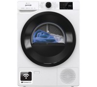 Сушильная машина Gorenje DPNE92GNLWIFI тепловой насос, 9кг, A++, 60см, дисплей, 16 программ, Wi-Fi, белый