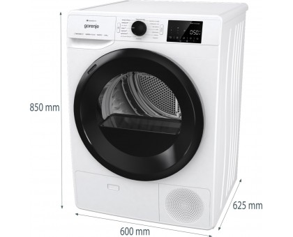 Сушильна машина Gorenje DPNE92GNLWIFI тепловий насос, 9кг, A++, 60см, дисплей, 16 програм, Wi-Fi, білий Сушильна машина Gorenje DPNE92GNLWIFI тепловий насос, 9кг, A++, 60см, дисплей, 16 програм, Wi-Fi, білий
