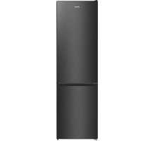 Холодильник з нижн. мороз. камерою Gorenje NRK6202EBXL4, 200х60х60см, 2 двері, 235( 96)л, А++, NoFrost+ , LED дисплей, Зона св-ті, чорний