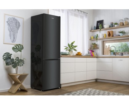 Холодильник с нижн. мороз. камерой Gorenje NRK6202EBXL4, 200х60х60см, 2 дв., 235(96)л, А++, NoFrost+ , LED дисплей, Зона св-ти, черный Холодильник с нижн. мороз. камерой Gorenje NRK6202EBXL4, 200х60х60см, 2 дв., 235(96)л, А++, NoFrost+ , LED дисплей, Зона св-ти, черный