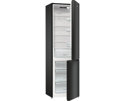 Холодильник с нижн. мороз. камерой Gorenje NRK6202EBXL4, 200х60х60см, 2 дв., 235(96)л, А++, NoFrost+ , LED дисплей, Зона св-ти, черный Холодильник с нижн. мороз. камерой Gorenje NRK6202EBXL4, 200х60х60см, 2 дв., 235(96)л, А++, NoFrost+ , LED дисплей, Зона св-ти, черный