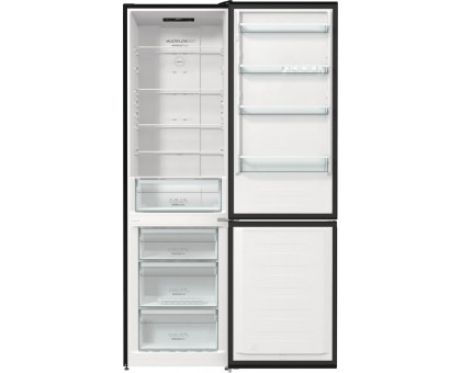 Холодильник с нижн. мороз. камерой Gorenje NRK6202EBXL4, 200х60х60см, 2 дв., 235(96)л, А++, NoFrost+ , LED дисплей, Зона св-ти, черный Холодильник с нижн. мороз. камерой Gorenje NRK6202EBXL4, 200х60х60см, 2 дв., 235(96)л, А++, NoFrost+ , LED дисплей, Зона св-ти, черный