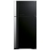 Холодильник Hitachi R-VG660PUC7-1GBK с верхн. мороз., 184x86х74, холод.отд.-405л, мороз.отд.-145л, 2дв., А++, NF, инв., зона нулевая, черный (стекло)