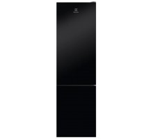 Холодильник Electrolux RNT7ME34K1 з нижн. мороз., 201x60х66, холод.відд.-244л, мороз.відд.-94л, 2дв., А++, NF, інв., диспл внутр., зона св-ті, чорний (скло)